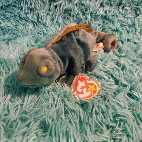 𝅺**RETIRED** Ty Beanie Baby ~ IGGY the Iguana - Picture 1 of 5